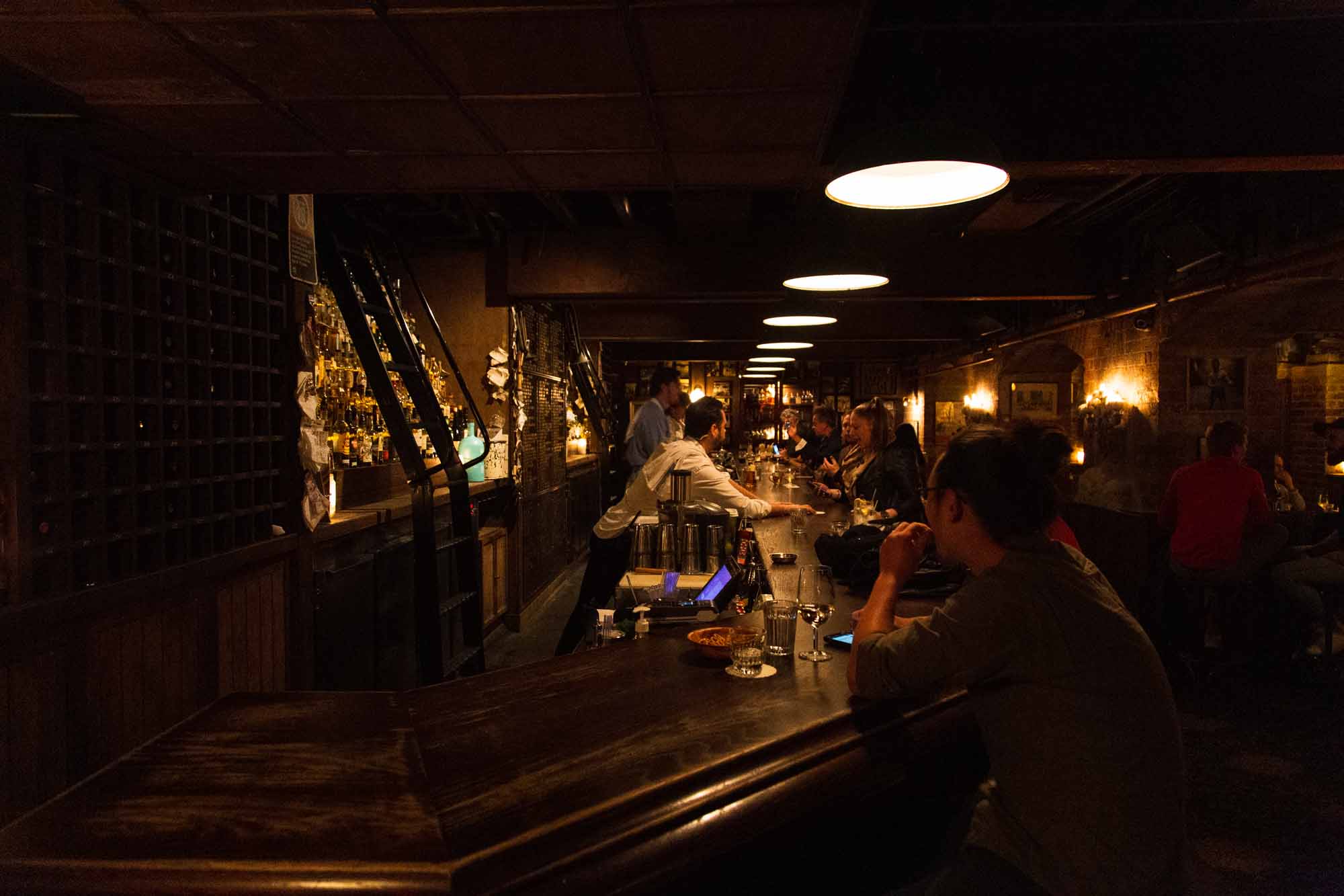 At the point of The Baxter Inn's bar is where you'll often find Sydney hospitality on a break. Photo: Boothby