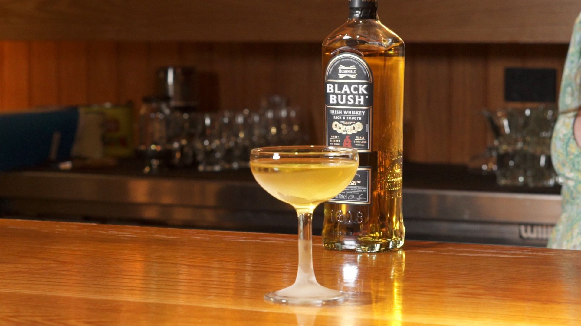The Stinger, made with Black Bush Irish Whiskey. Photo: Boothby