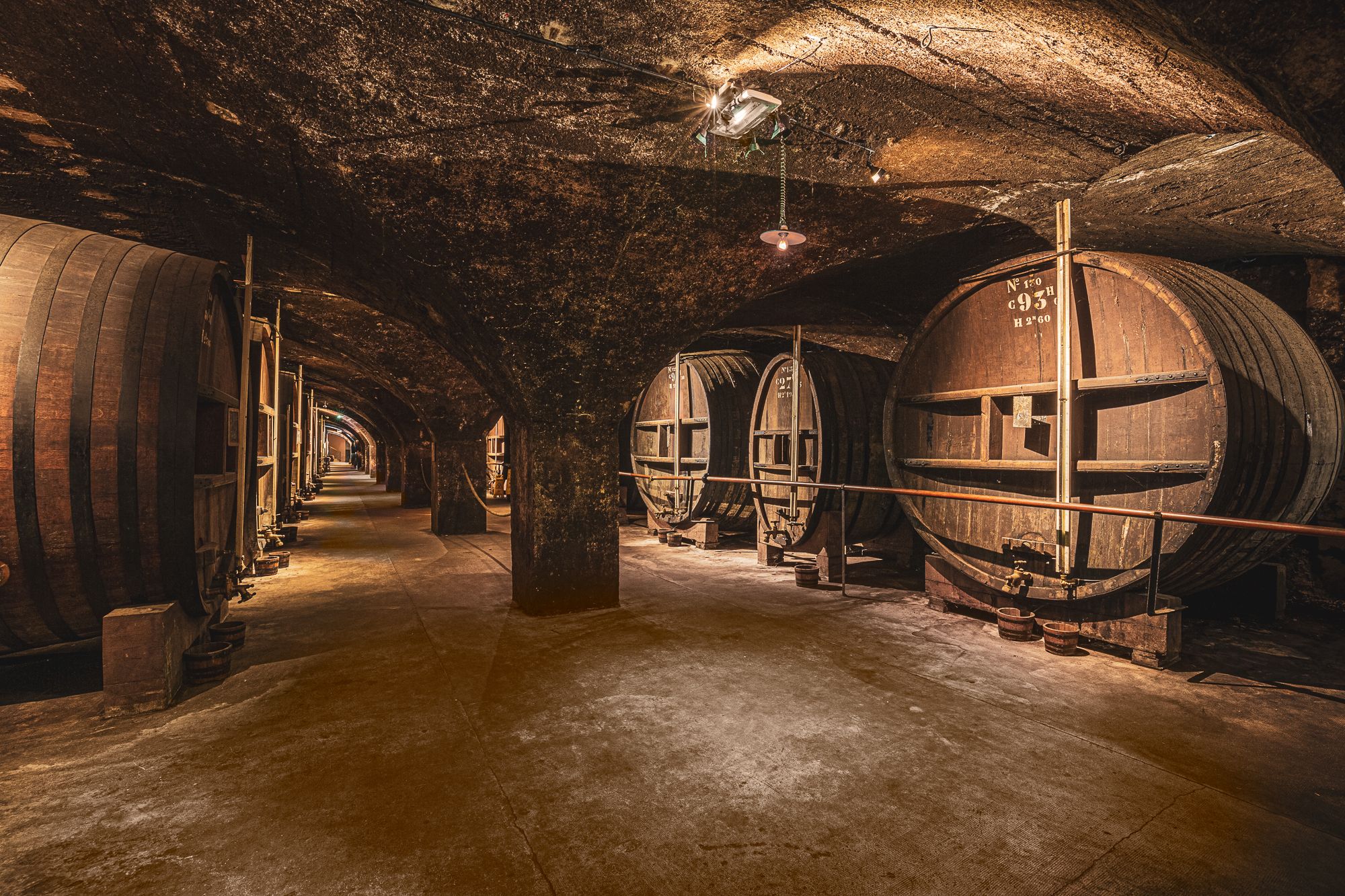 The caves at the Voiron distillery, the longest cellar in the world. Photo: Christophe Levet