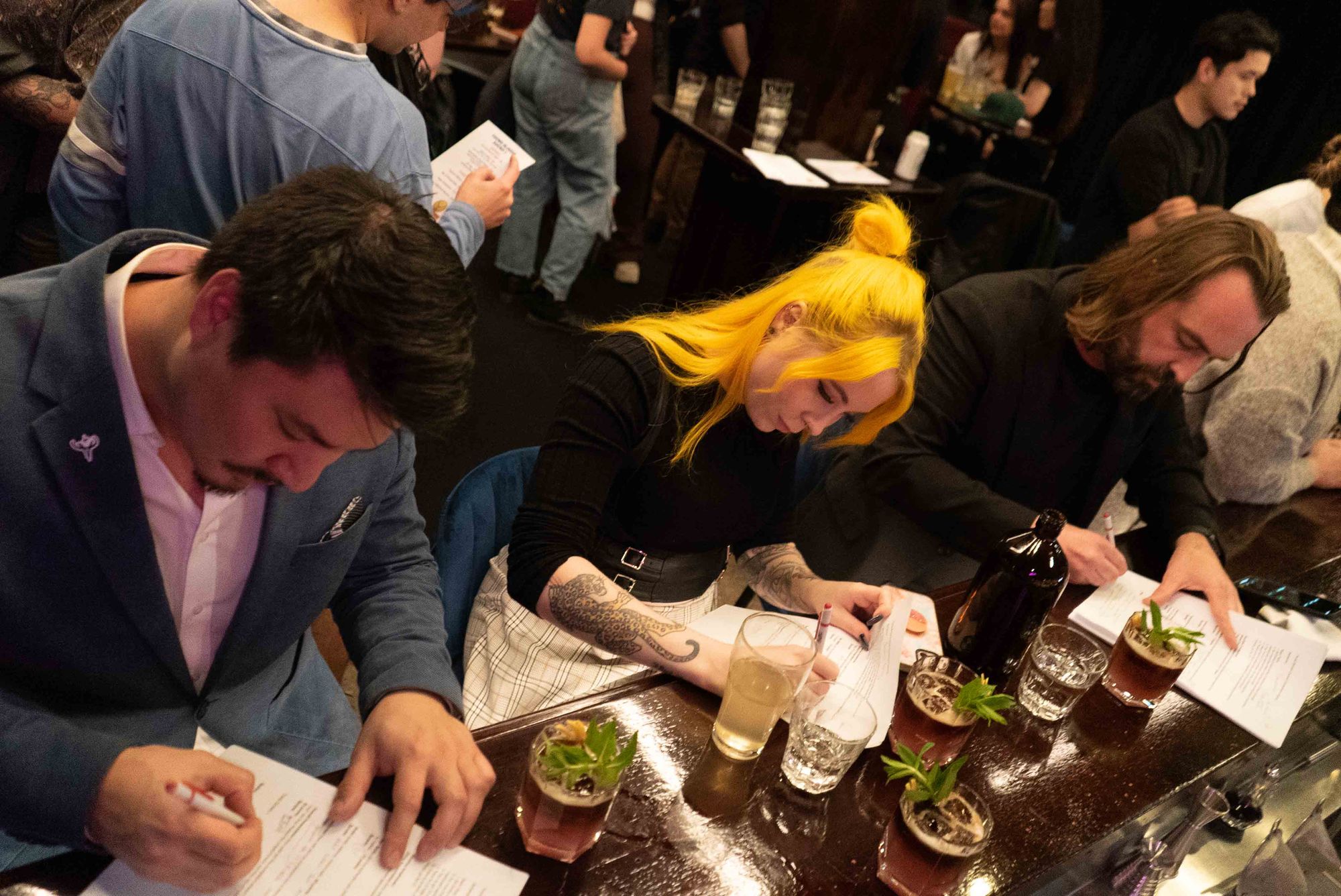 Judges Andy Tsai, Lucille Rose-Hopkins, and Sam Bygrave. Photo: Lauren Barbato