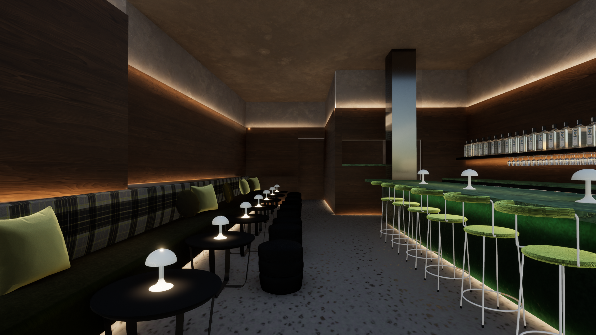 A render of what the bar will look like once it opens. Image: Supplied