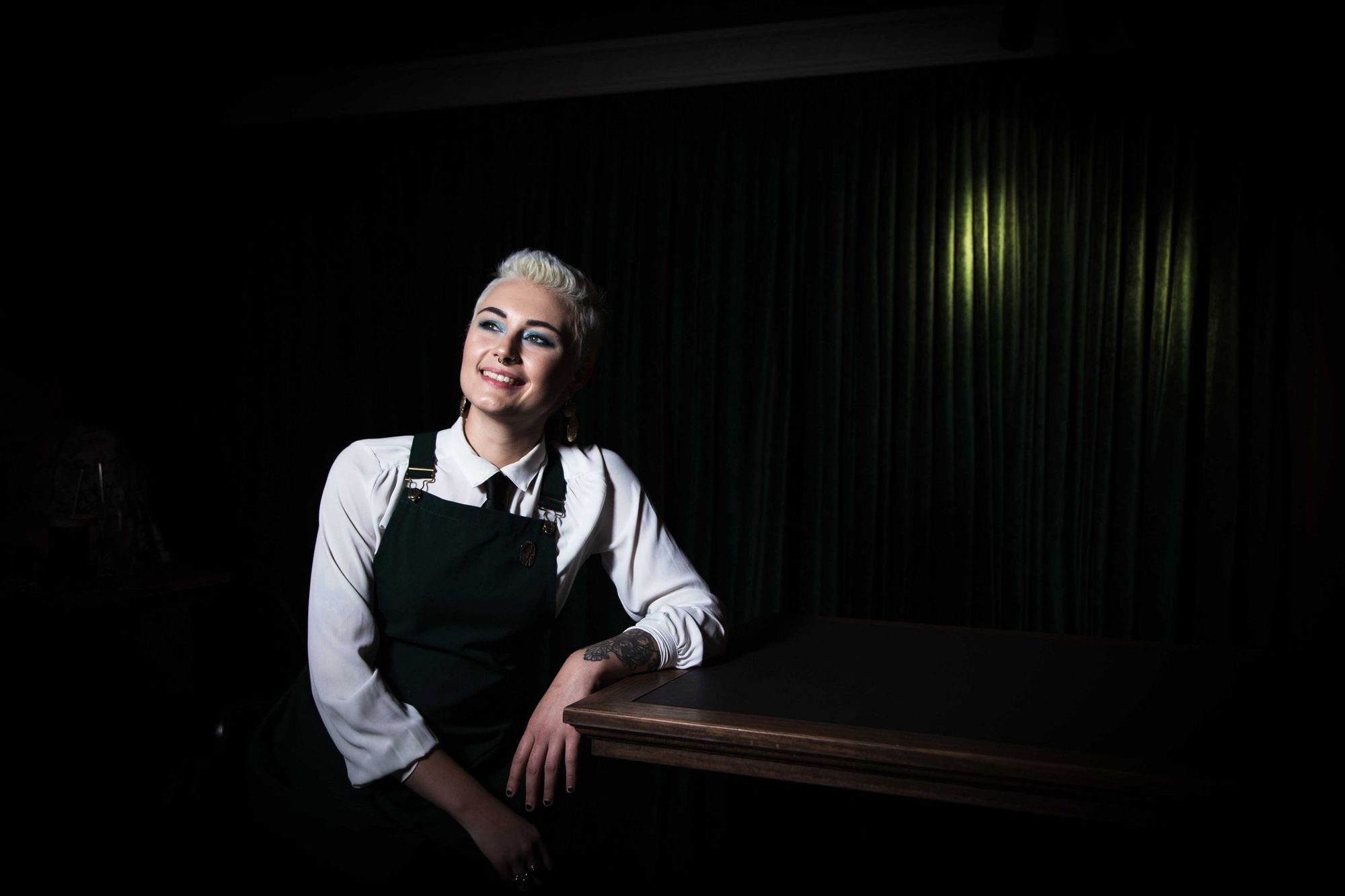 Kayla Reid photographed at Nick & Nora's last year. Photo: Boothby