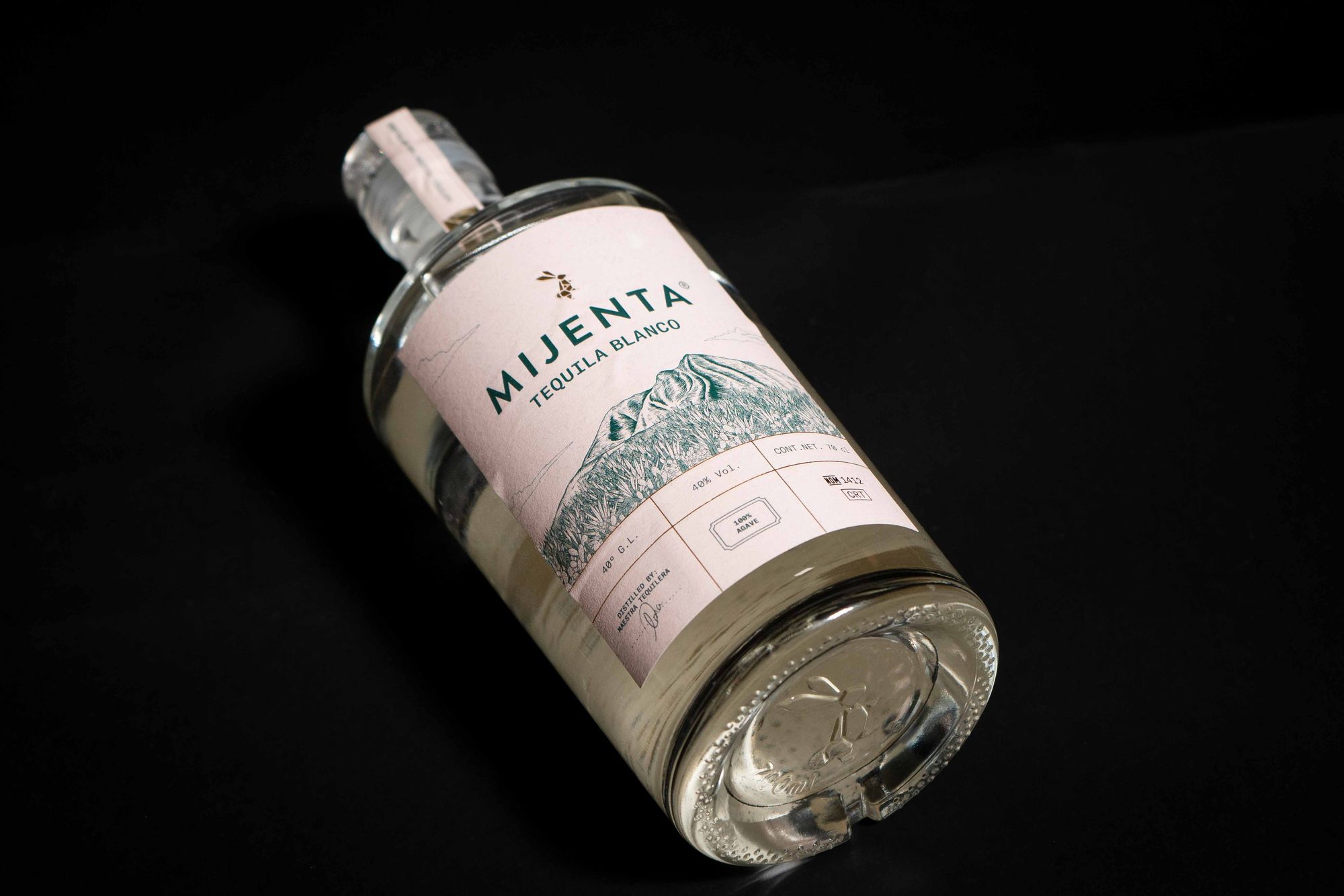 Mijenta Tequila Blanco lands at 40 percent ABV. Photo: Boothby