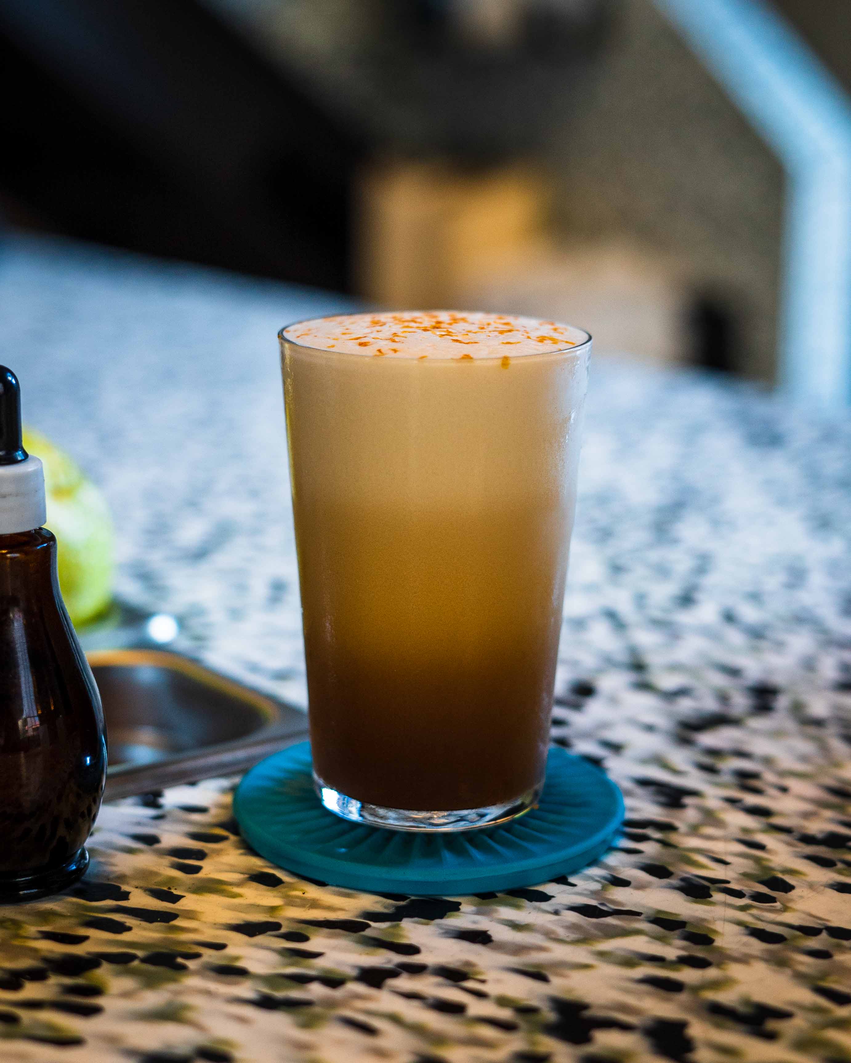 Root Vegetables at Re pours like a good Guinness. Photo: Boothby