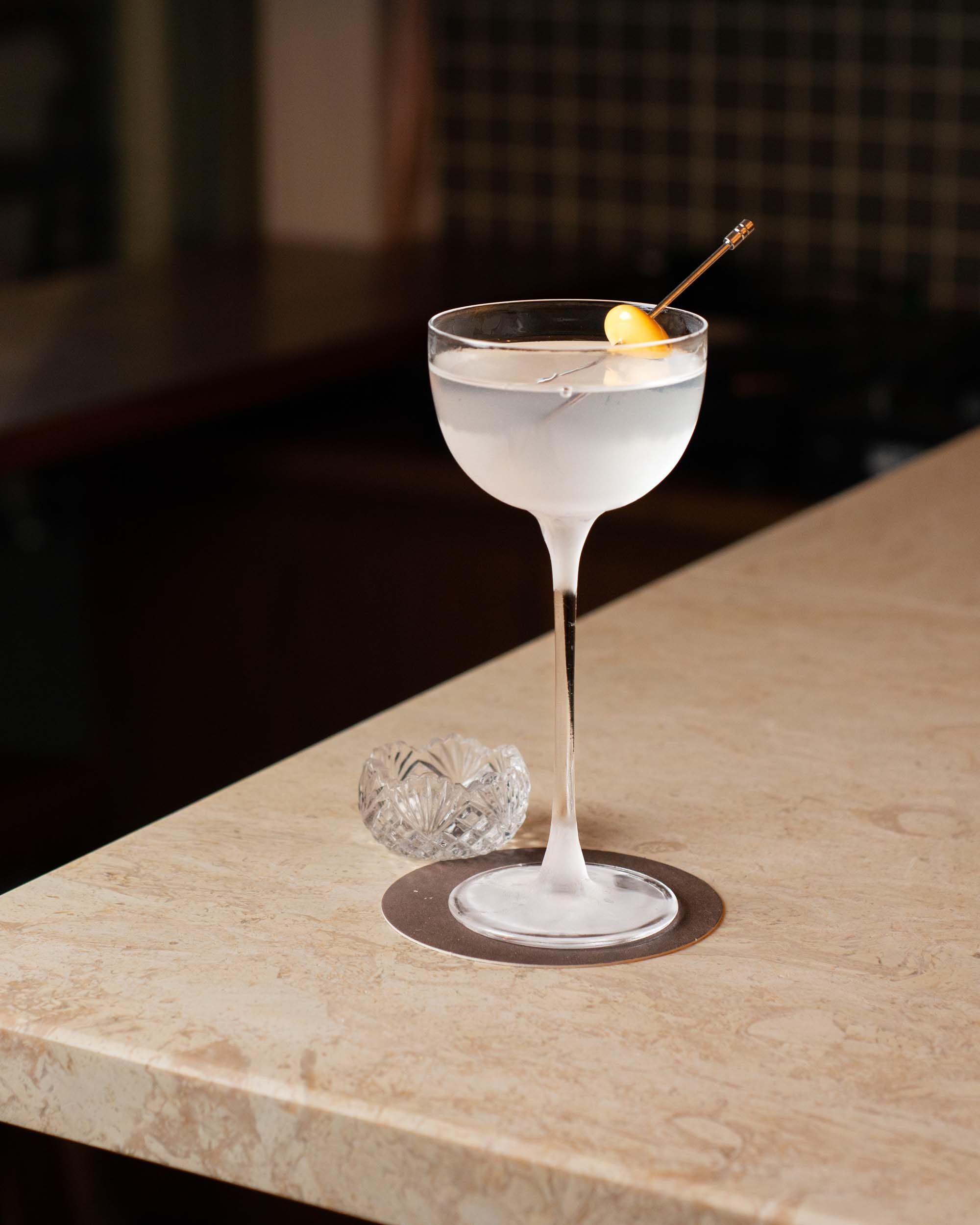 The Lupini Tini at Bar Bellamy. Photo: Supplied