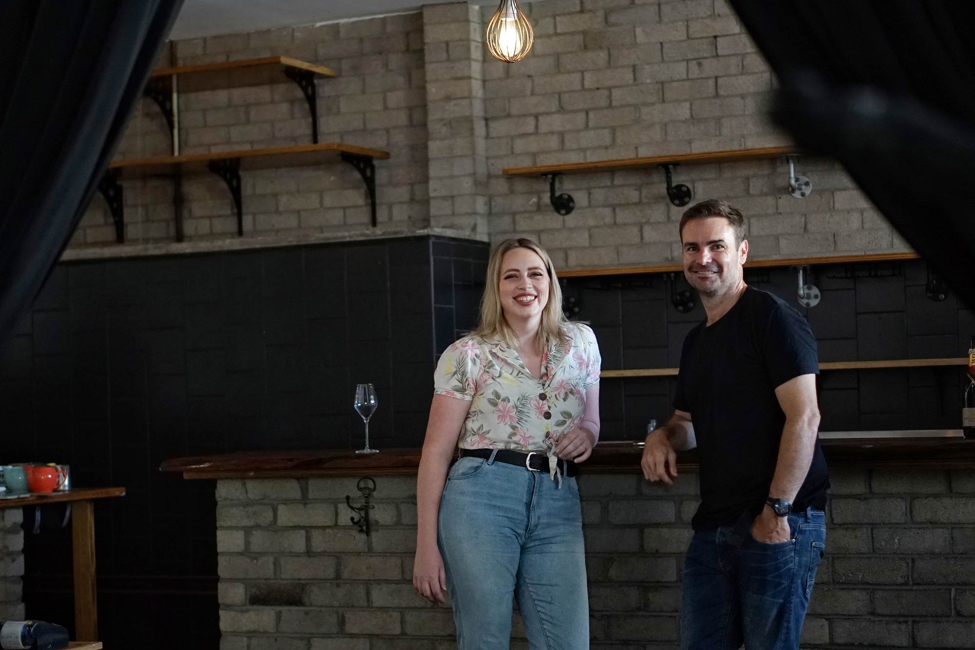 Anneliese with co-owner, David Robinson. Photo: Supplied