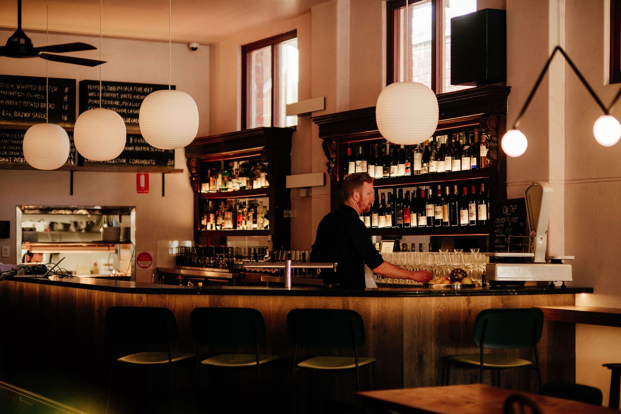 The bar at Bertie. Photo: Tori Lil