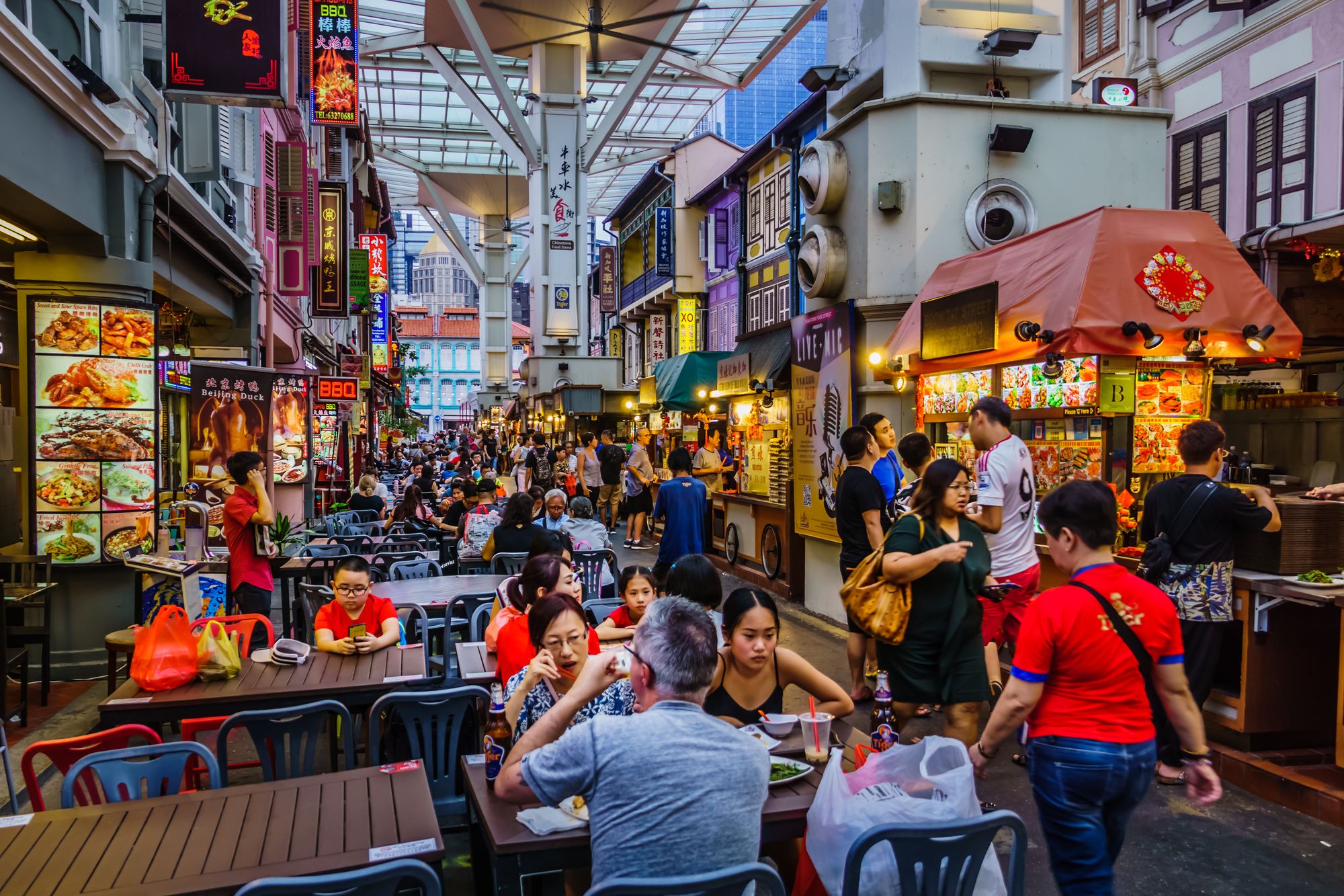 The hawker market on Smith Street in Chinatown. Photo: Derek Teo/Shutterstock.