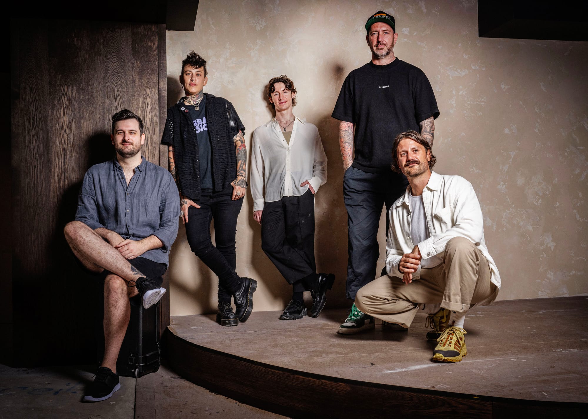 From left: Odd Culture Group CEO James Thorpe, Sabrina Medcalfe, Nick Zavadszky, Matt Whiley, Sam Kirk. Photo: Supplied