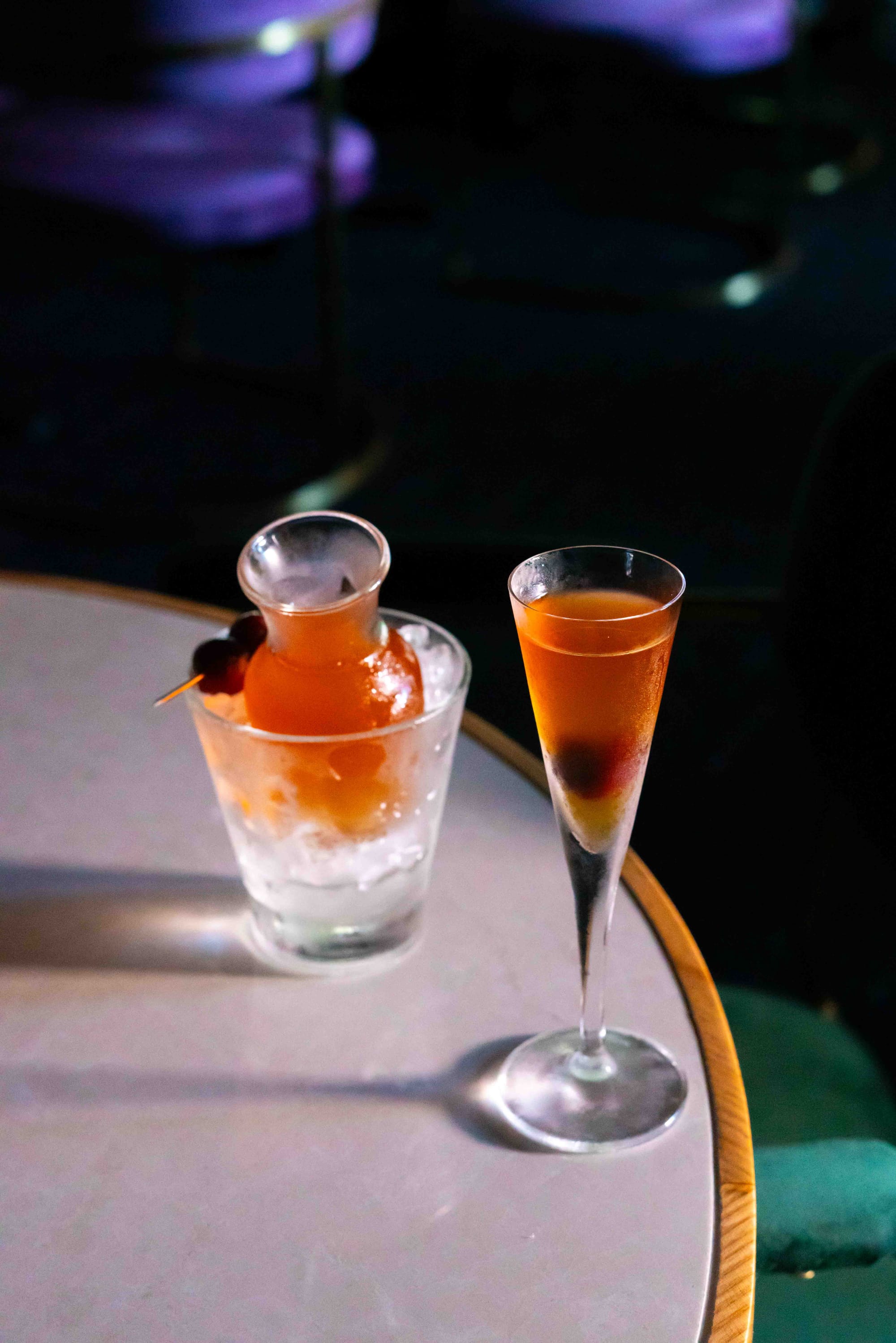 The Banana Boat at Penelope's is loosely based on a Remember The Maine cocktail. Photo: Boothby