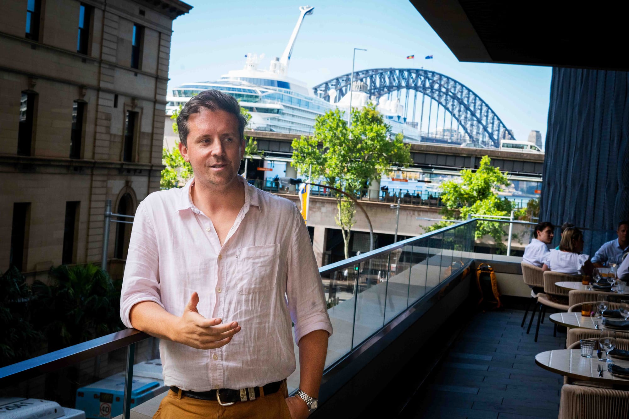 Lee Potter Cavanagh at Penelope's in Circular Quay. Photo: Boothby