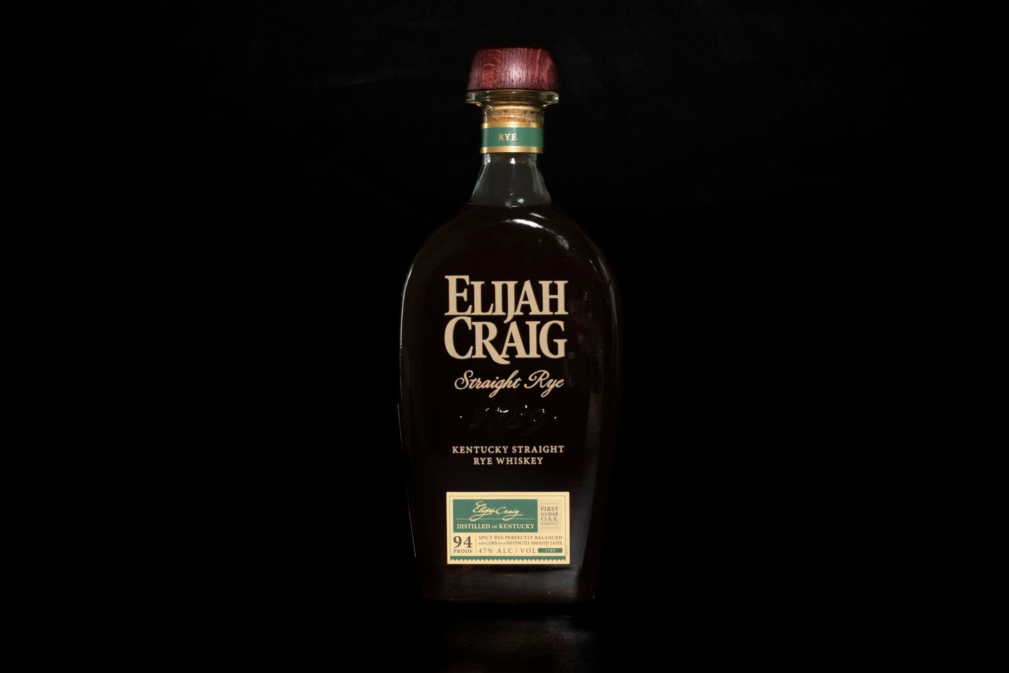 Elijah Craig Rye. Photo: Boothby