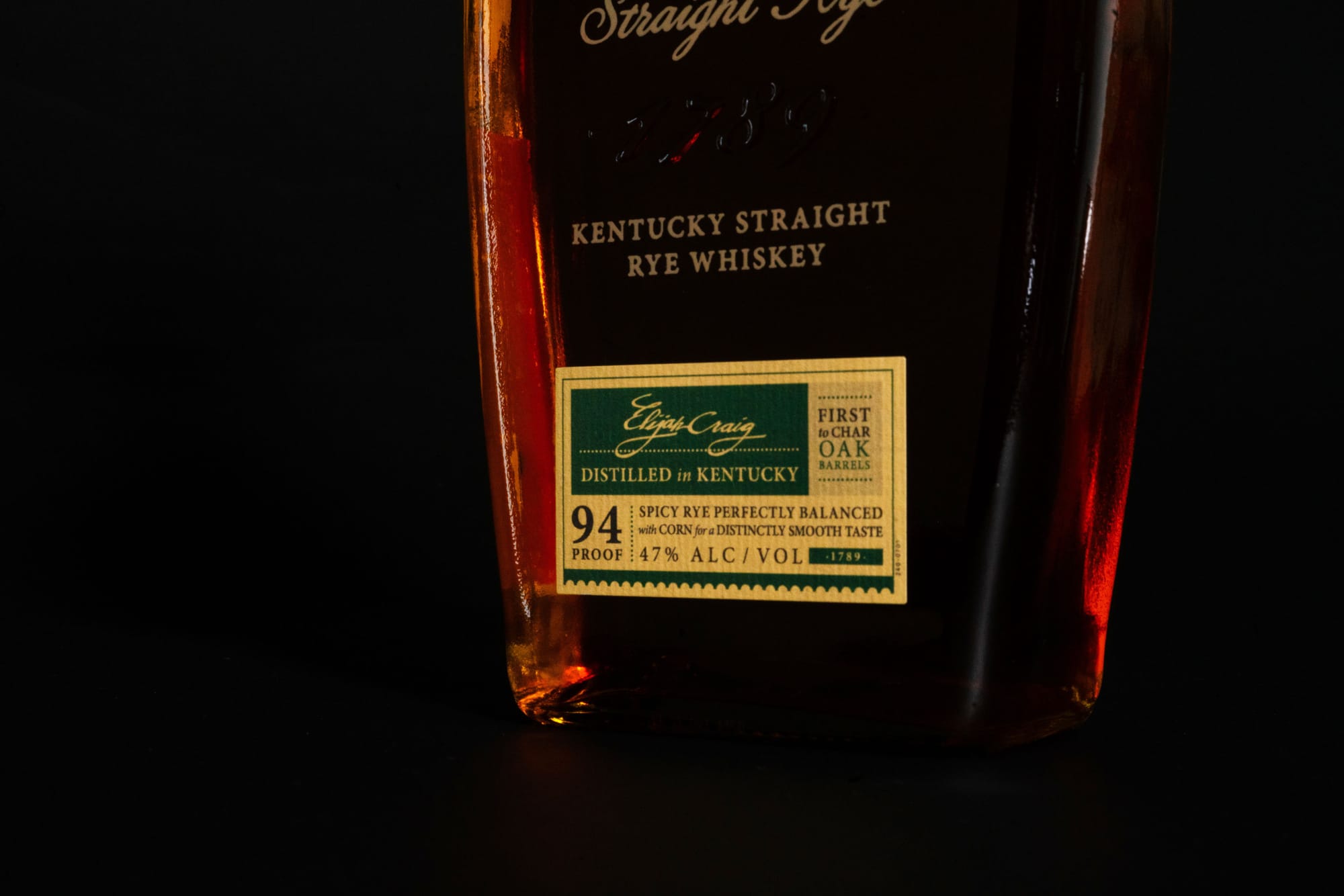 The label is right: this is a well balanced rye whiskey. Photo: Boothby