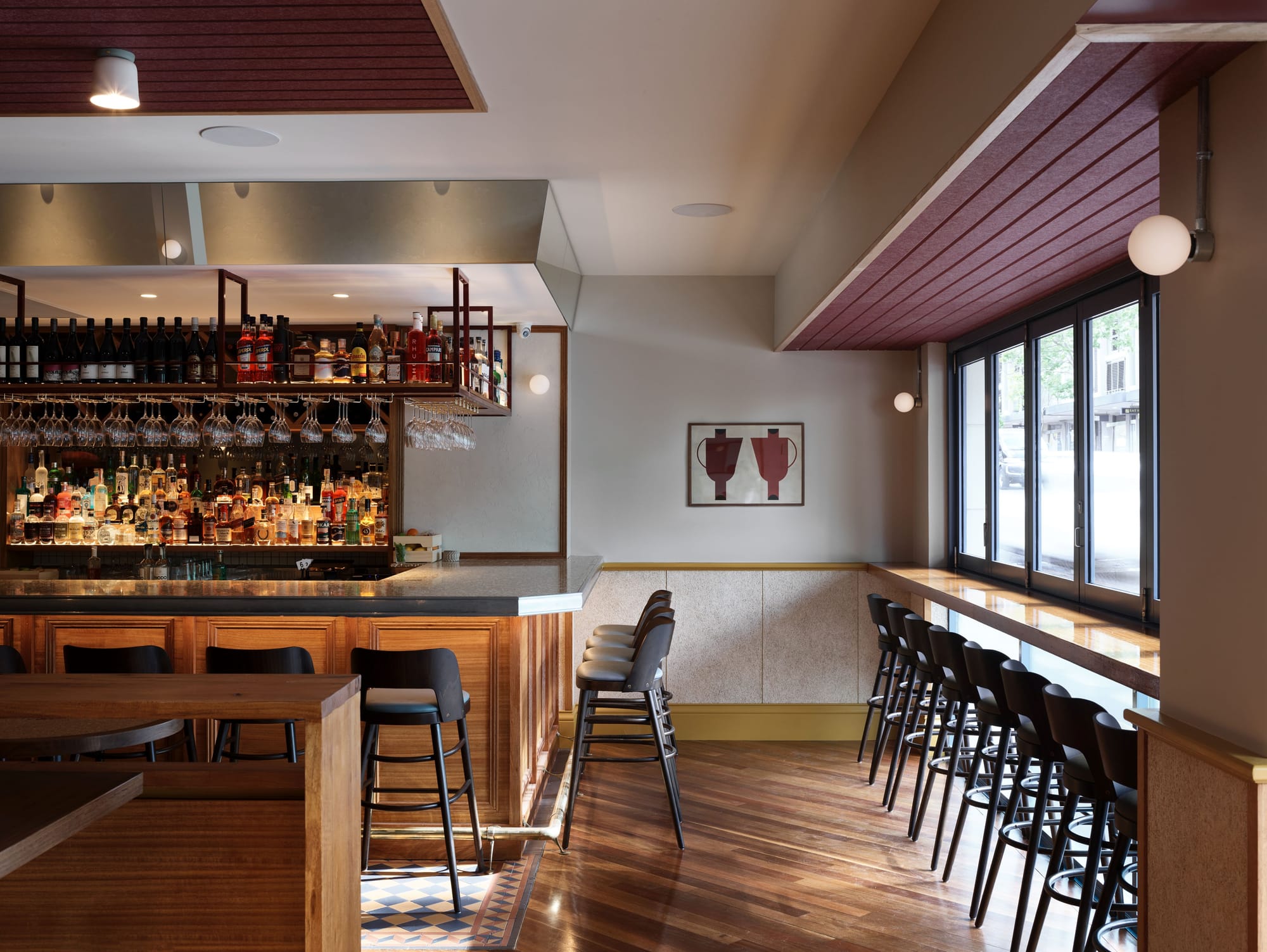 The bar at Folly's. Photo: Steven Woodburn/Supplied