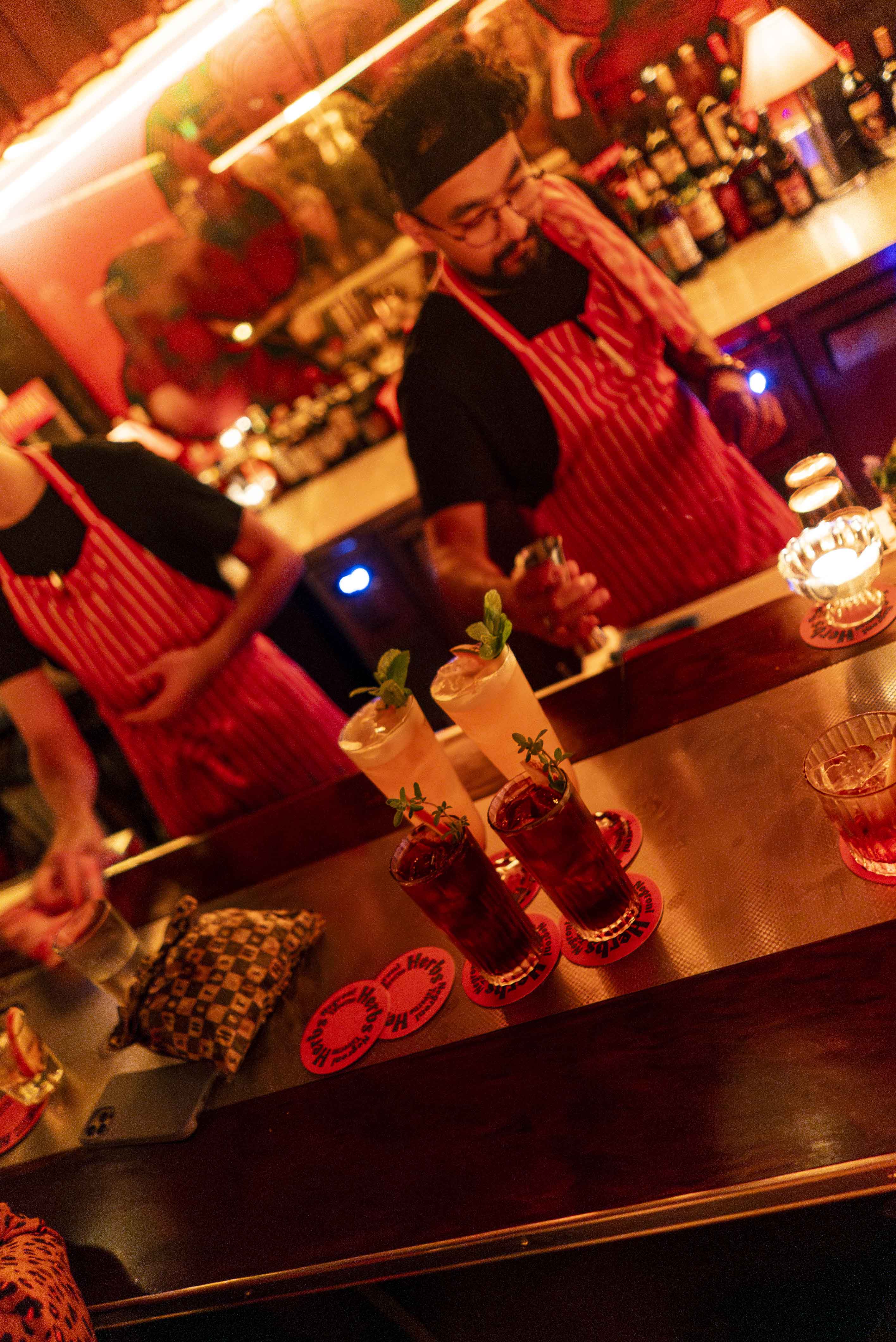 The Fernando, front, is their riff on a Fernet & Coke. Photo: Boothby