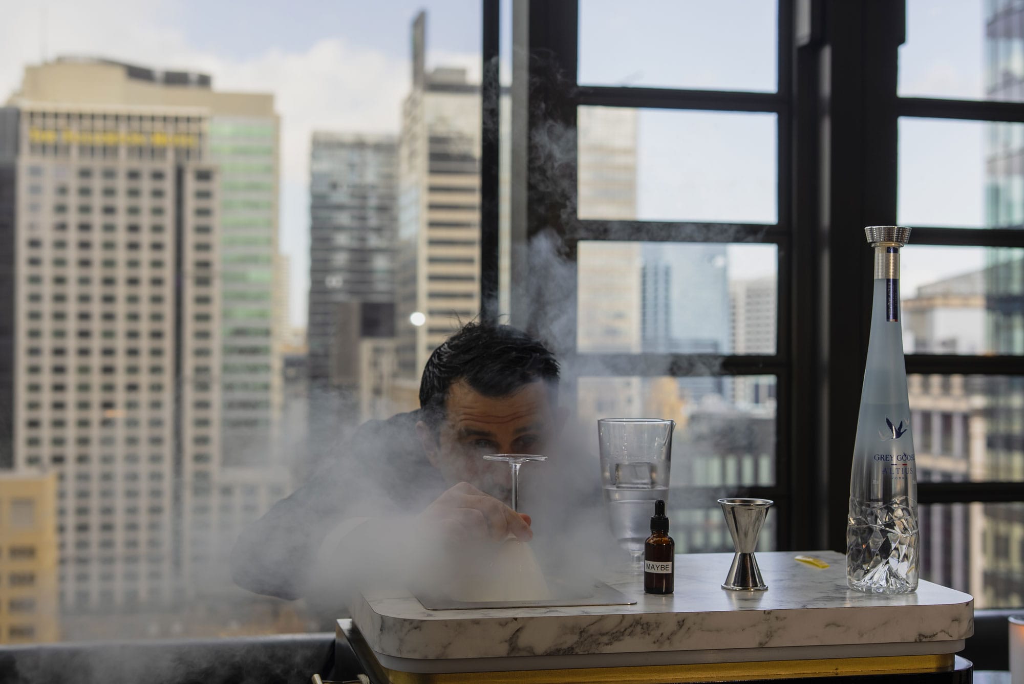 Giorgio Bargiani makes a lot of Martinis. Photo: Boothby