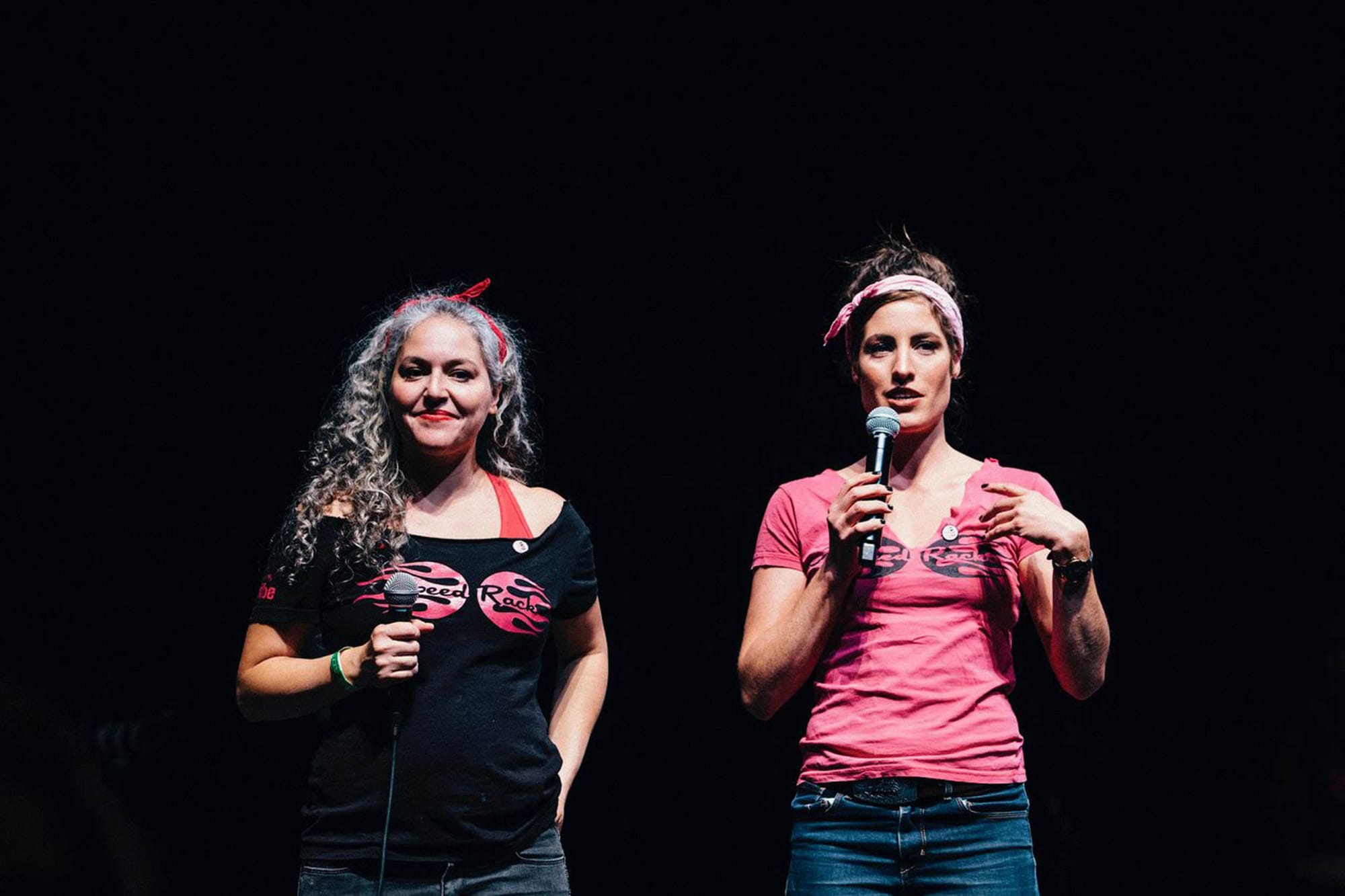 Speed Rack founders Lynnette Marrero (left) and Ivy Mix. Photo: Jim Vondruska