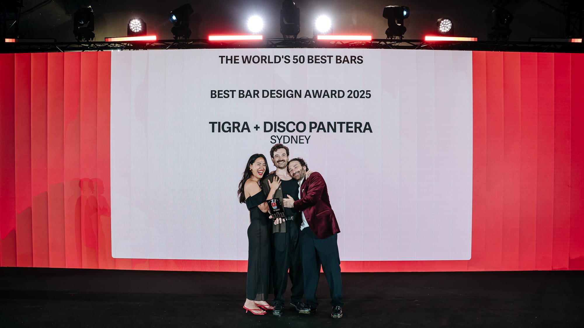 Sydney venue Tigra & Disco Pantera picked up the best bar design award. Photo: Supplied/50 Best