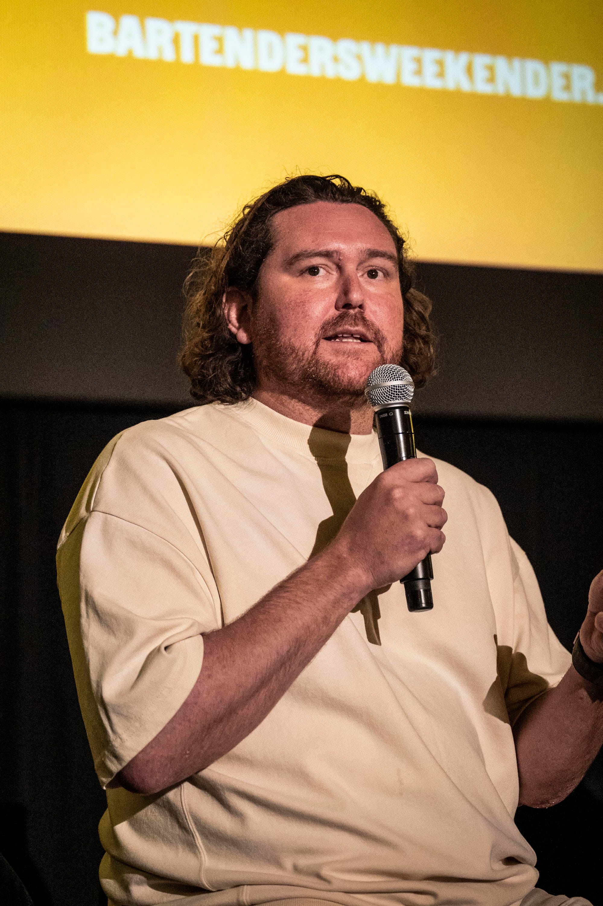 Dre Walters talking at the Better Bars Summit. Photo: Christopher Pearce