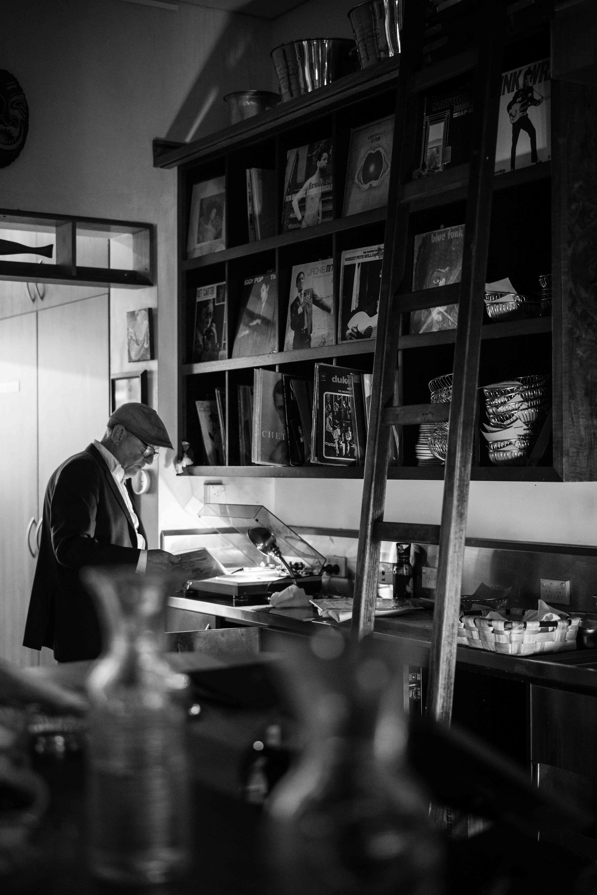 Gerald Diffey on music duty. Photo: Fred Siggins