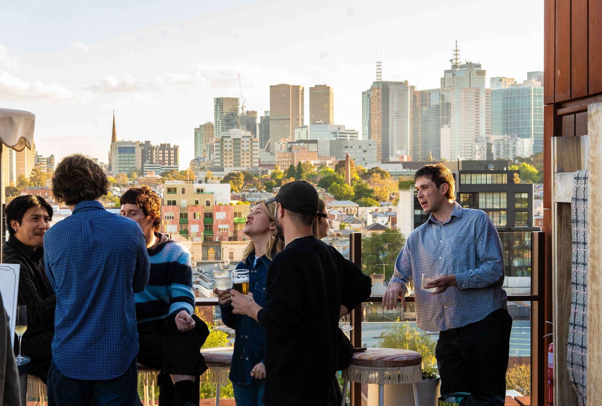 On the roof at Standard X. Photo: Fred Siggins