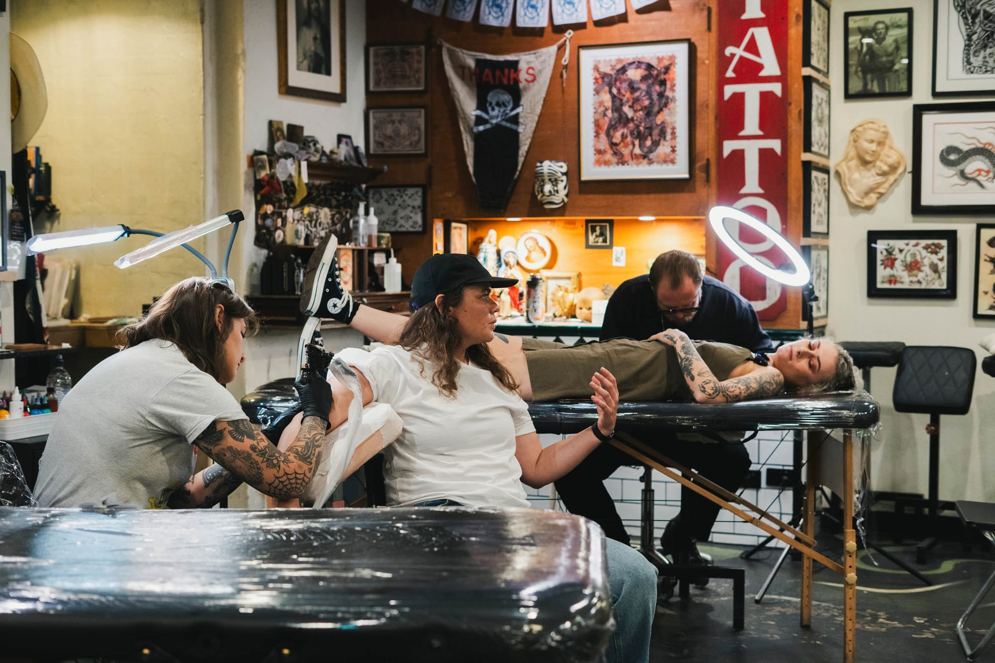 Deep in conversation. Photo: Boothby