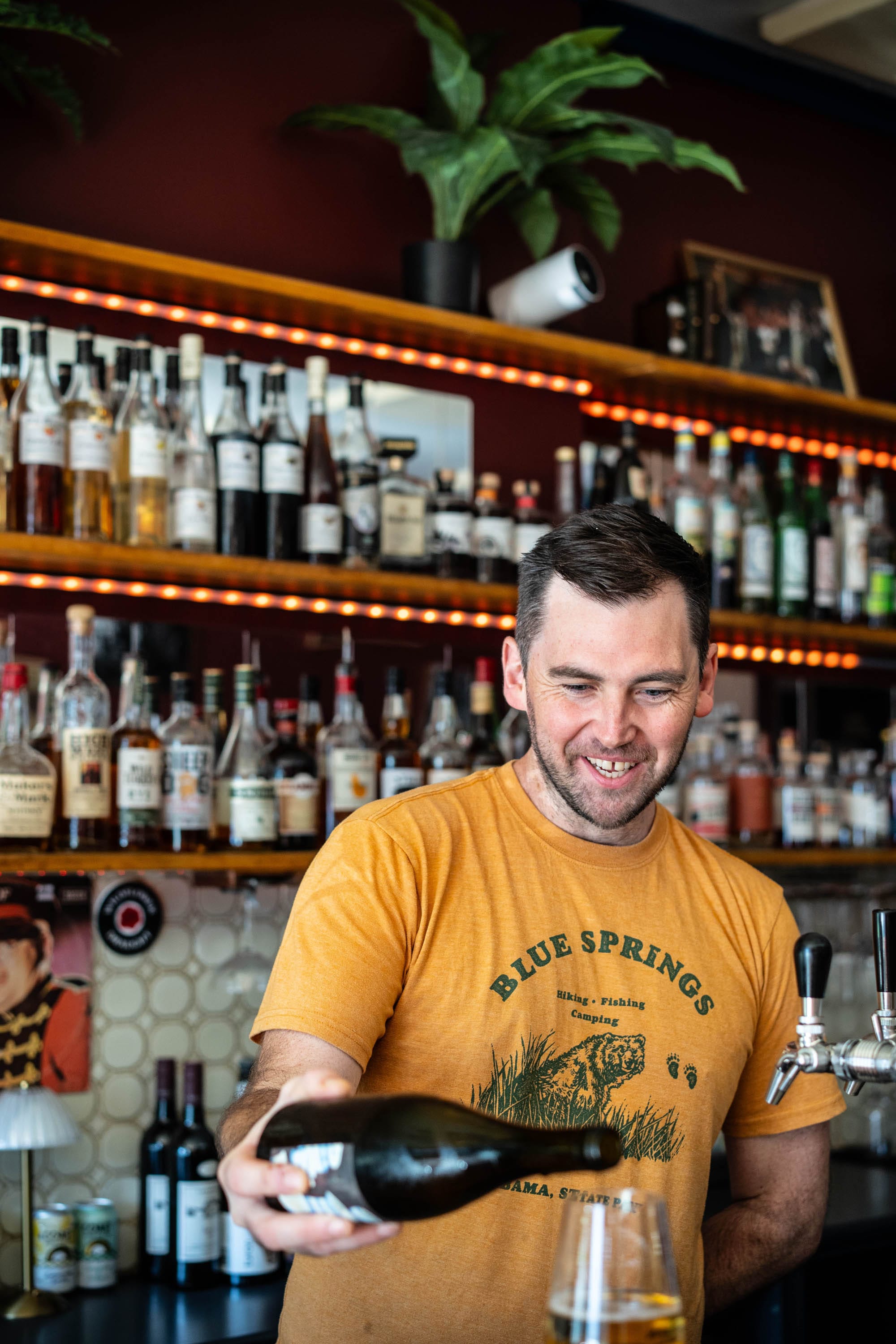 Spirits and film nerd — and co-owner of Champagne Video — Jayden Boyce. Photo: Fred Siggins