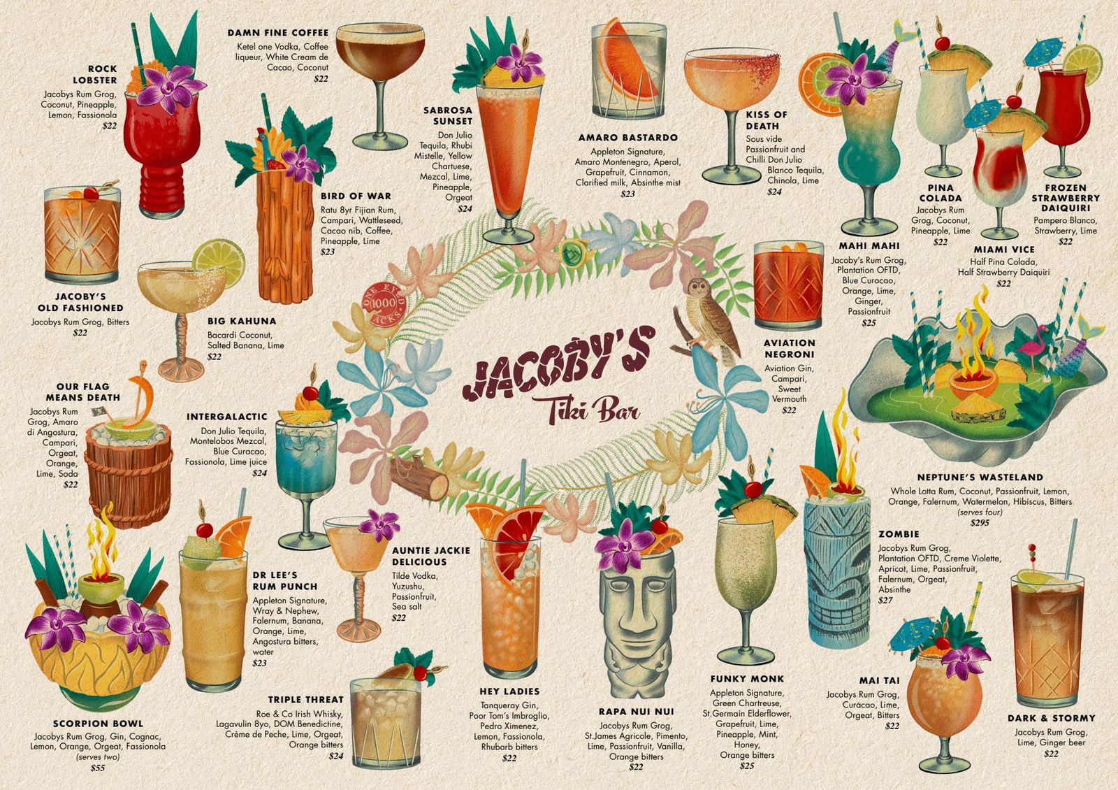 First look get a sneak peak at the latest Jacoby's Tiki Bar cocktail