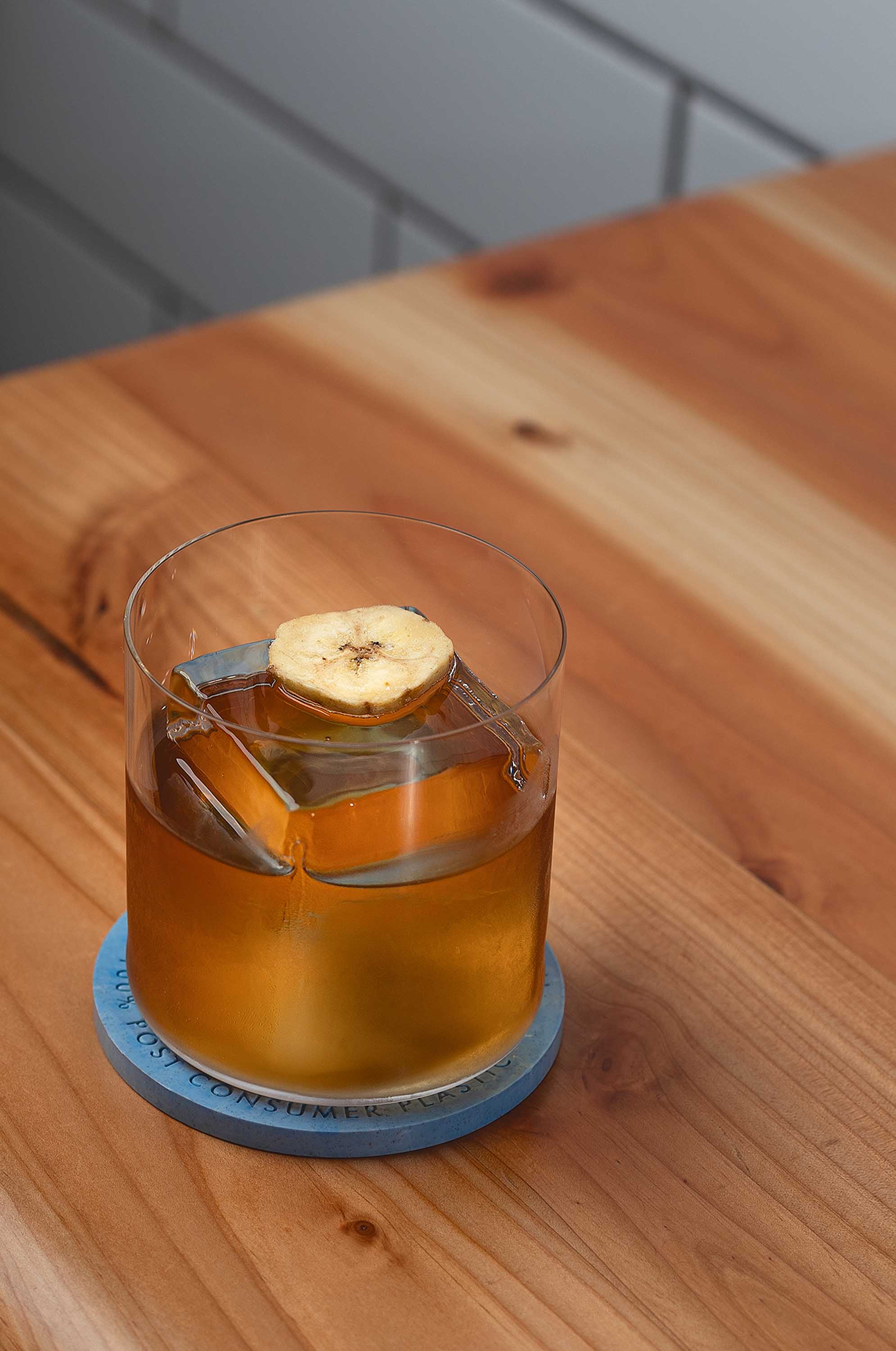 Banana and cacao make this Old Fashioned take pop