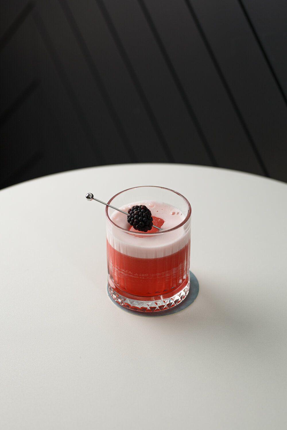 This cocktail from Brisbane's Dawn brings blackberry and lemon to bourbon