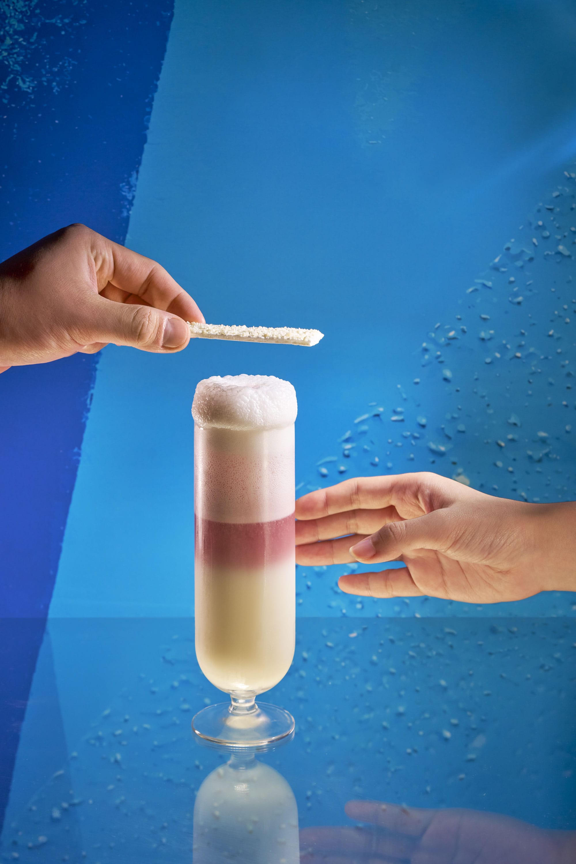 The Champagne Ramos Fizz at Jigger & Pony in Singapore. Photo: Supplied