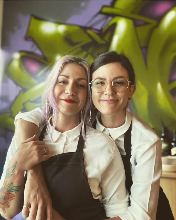 Chef Sarah Scott and bartender Maddie Sim at Joy. Photo: Supplied