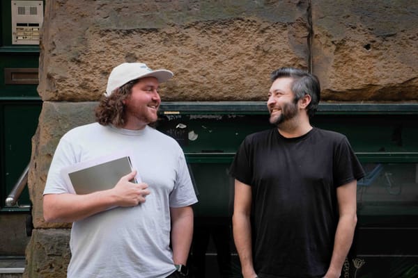 Andres Walters and Adam Cork. Photo: Boothby