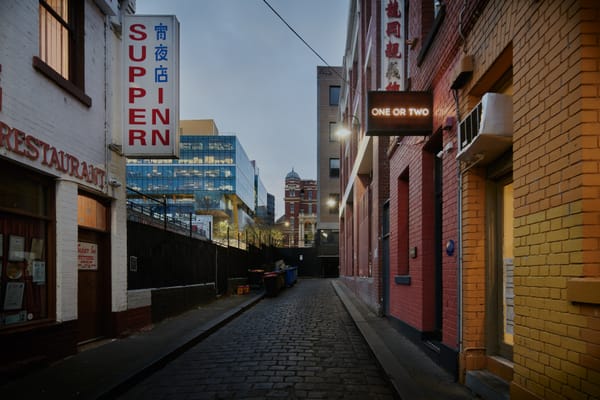The laneway where you'll find One Or Two. Photo Kristoffer Paulsen.