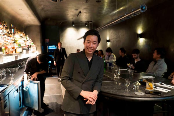 Wen Wang at Bar Sumi in Sydney. Photo: Boothby
