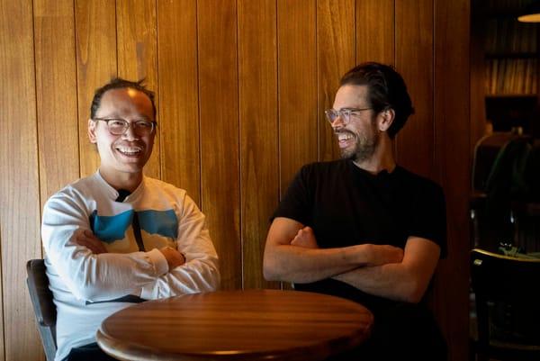 Michael Chiem and Tynan Sidhu at Silver’s Motel in Enmore. Photo: Boothby